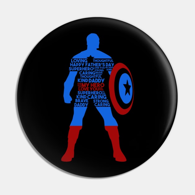 My Dad My Hero Superhero Dad Gift Pin by nhatvv