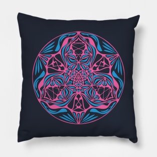 Psychedelic Magic Frog Mandala Pillow