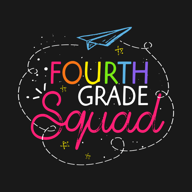 4th Fourth Grade Squad Last Day Of School Teacher Student Premium by Simpsonfft