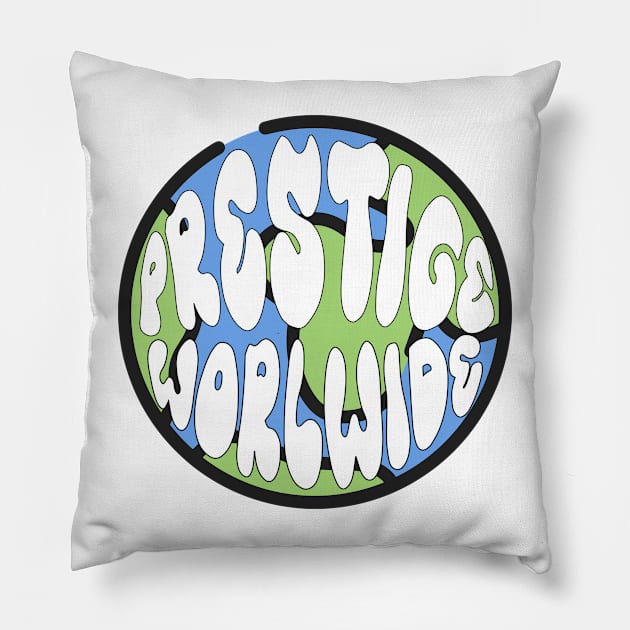 prestige worldwide Pillow by djwalesfood