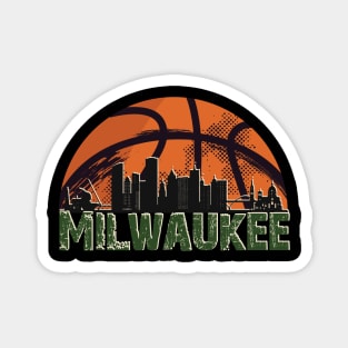 Milwaukee  basketball Magnet