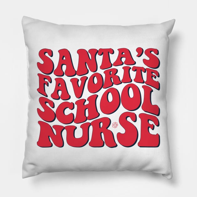 Santas favorite school nurse Pillow by MZeeDesigns