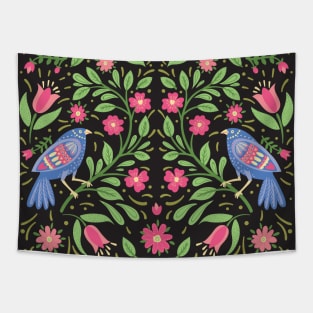 Folk Art Floral Tapestry