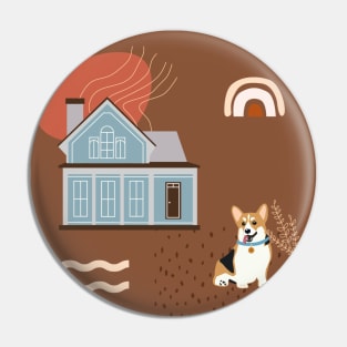 Corgi Love Pin