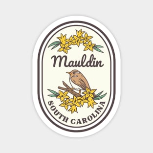 Mauldin South Carolina Wren SC Tourist Souvenir Magnet