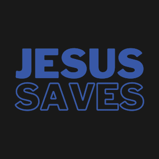 Jesus Saves | Blue T-Shirt