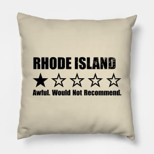 Rhode Island One Star Review Pillow