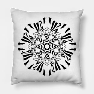 Zebra mandala Pillow