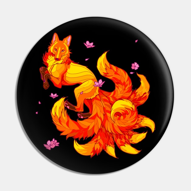 Nine Tailed Fox (Legend) Pin by Morrigan Austin