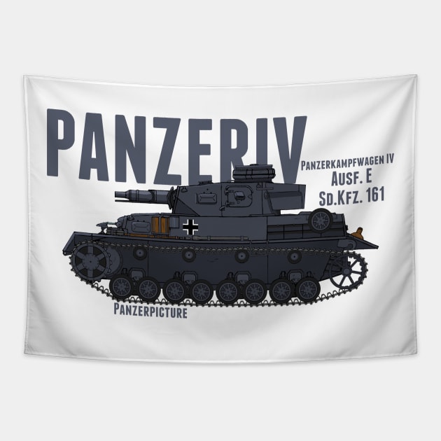 Panzer IV Ausf.E Tapestry by Panzerpicture