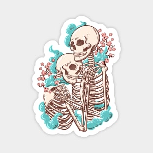 Skeletons Couple Magnet