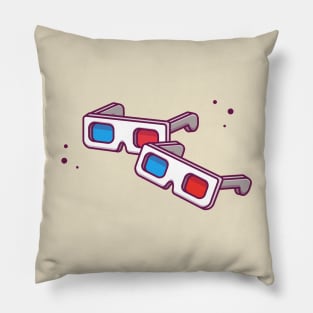 glasses 3D Movie Cartoon Pillow