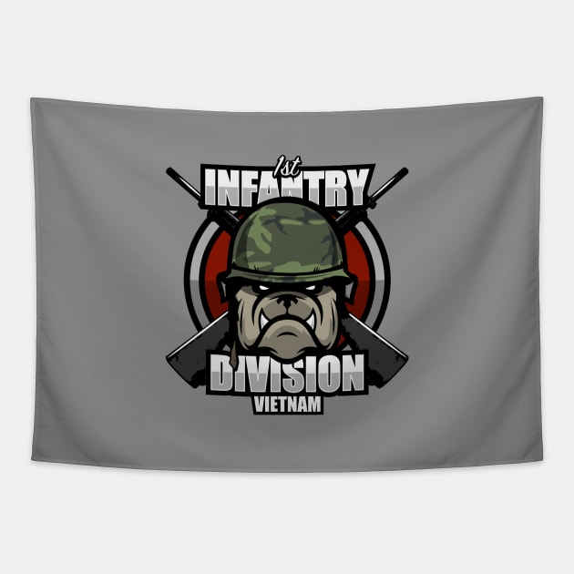 1st Infantry Division Vietnam Tapestry by TCP