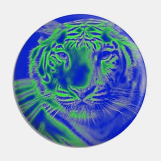 White Tiger from India - Green colour Pin