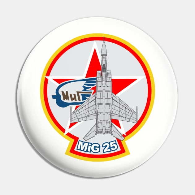 MiG 25 Foxbat Fighter Pin by MBK