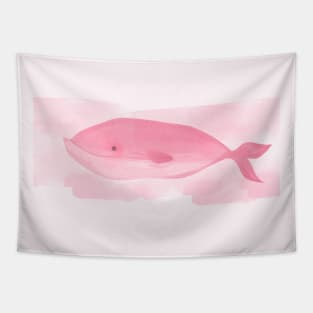 Pink whale Tapestry