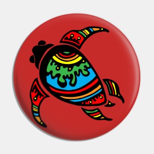 Colorful Sea Turtle Pin