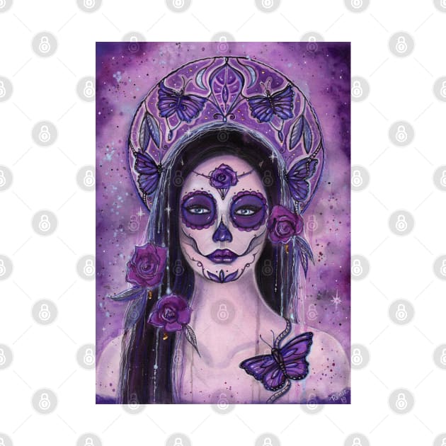 Butterfly day of the dead art by Renee Lavoie by ReneeLLavoie