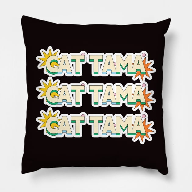 Cat Tama,Tama Super Station Master Pillow by LycheeDesign