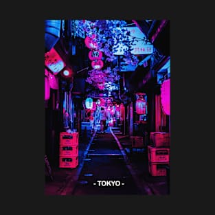 Tokyo Street Neon Synthwave T-Shirt