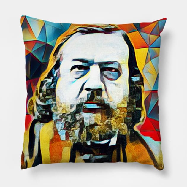 Theophile Gautier Portrait | Theophile Gautier Artwork Pillow by JustLit
