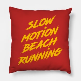 Slow Motion Beach Running Pillow