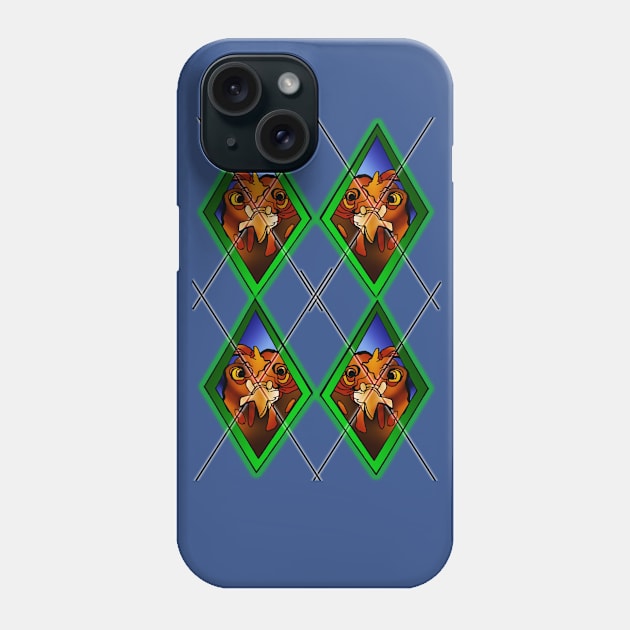 Argyle Chicken V2 Phone Case by IanWylie87