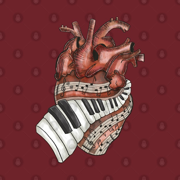 Heart Music by Derly_Arts