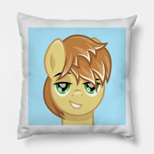 Feather Bangs portrait Pillow