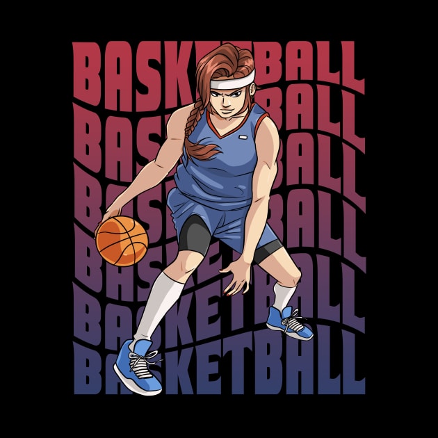 Women's Basketball I Play Like A Girl Female Dribbling Ball by Noseking