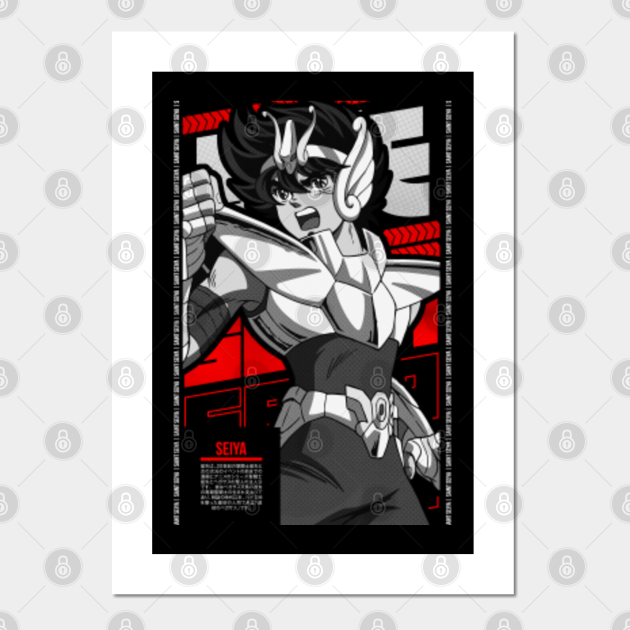 Seiya | Saint Seiya | Anime Style Character Cover v1 - Seiya - Posters and  Art Prints | TeePublic
