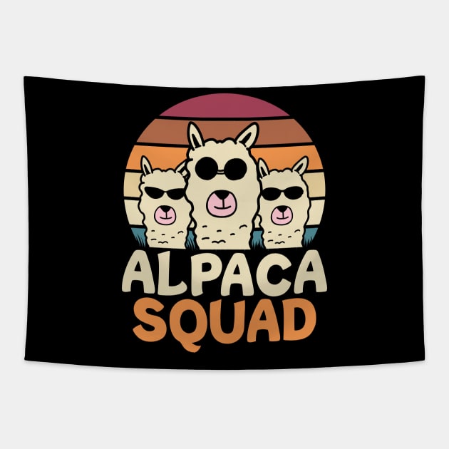 Alpaca Squad Llama Tapestry by AngelBeez29