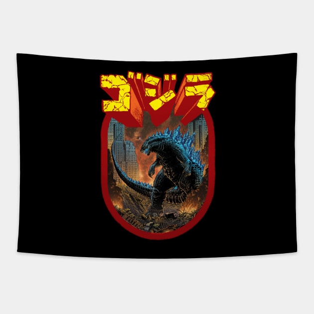 Gojira Tapestry by Shamus_Beyale