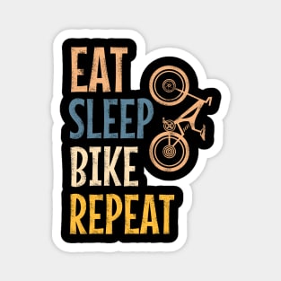 Eat sleep bike repeat Magnet