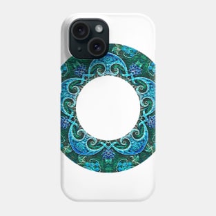 blue ring mandala Phone Case