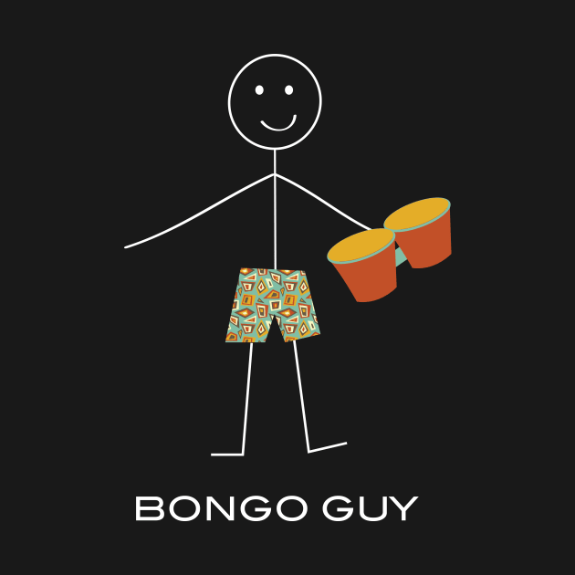 Funny Mens Bongo Guy by whyitsme