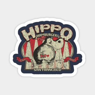 Hippo Hamburgers 1950 Magnet