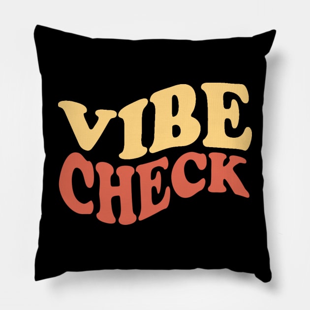 80s Vibe Check Pillow by Shanti-Ru Design