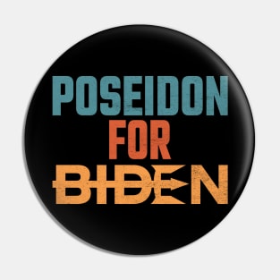 Poseidon For Biden Pin