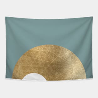 Teal geometric Tapestry