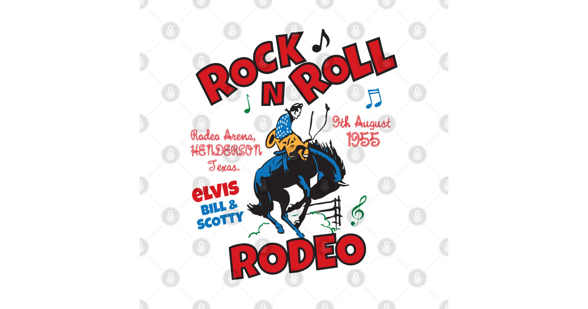 Rock N Roll Rodeo - Rockabilly - T-Shirt | TeePublic