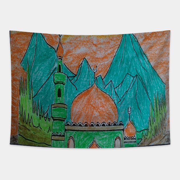 mosque Tapestry by Yeni