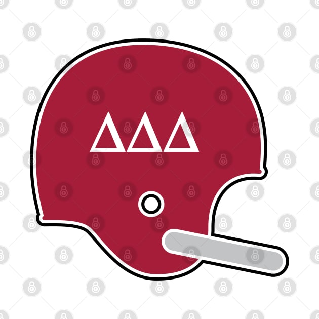 Alabama Delta Delta Delta Retro Helmet by Rad Love