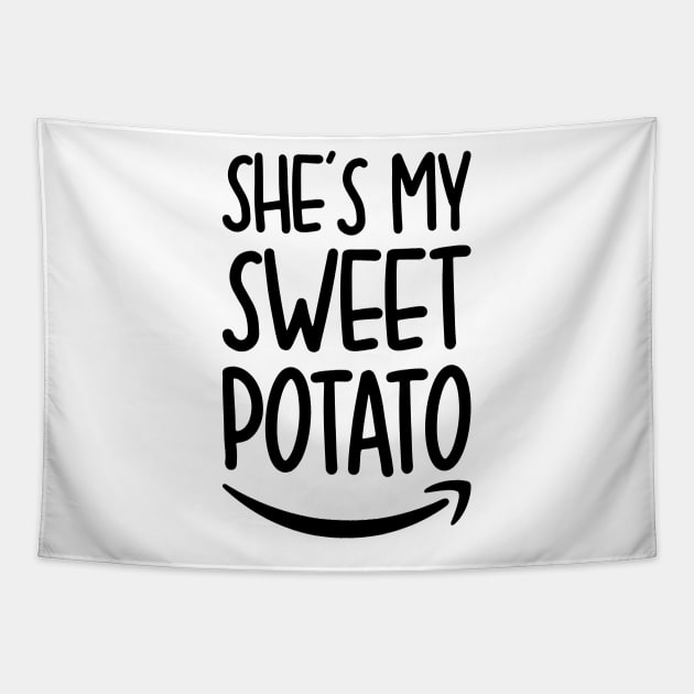 She's My Sweet Potato I Yam Tapestry by DragonTees