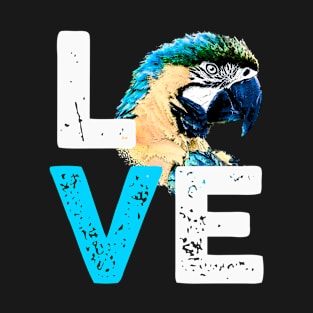 Macaw Parrot Love Funny T-Shirt