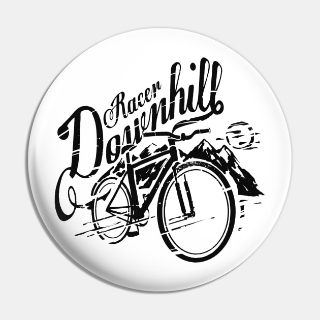 Downhill,downhill bike Pin by Artprint