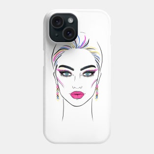 Fashionable female face Phone Case