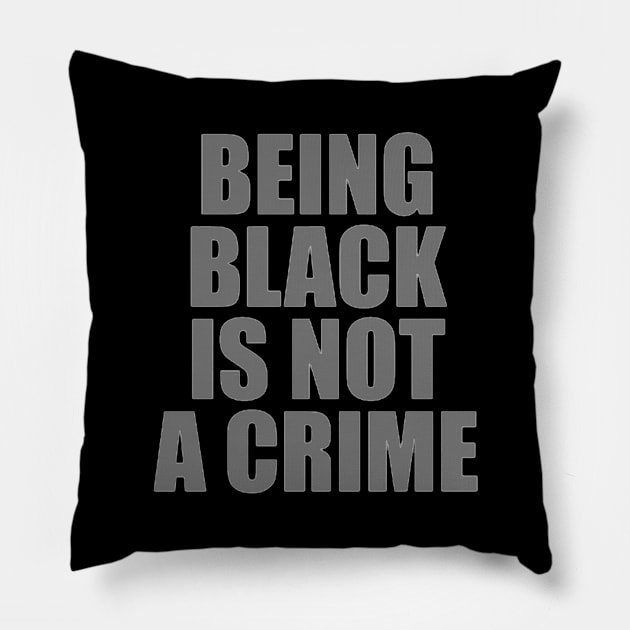 being black is not a crime Pillow by ReD-Des