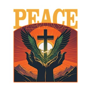 OPEN HANDS OF PEACE WITH CROSS T-Shirt