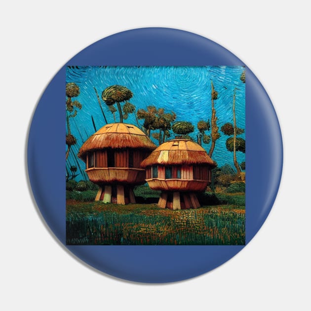 Starry Night in Kashyyyk Pin by Grassroots Green